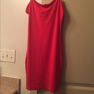 Chic me red bodycon dress